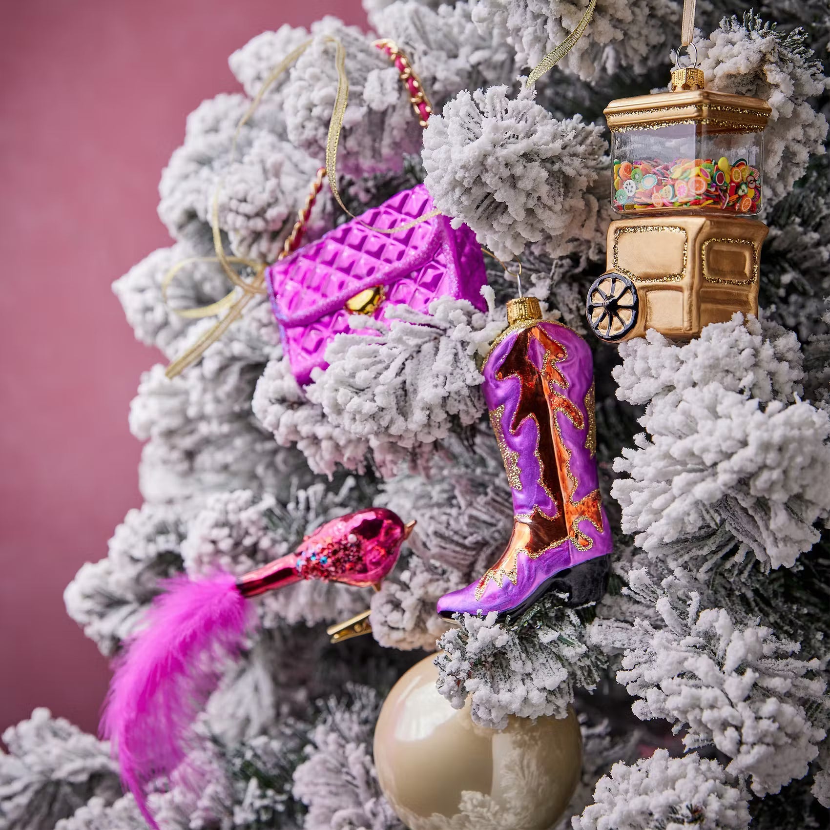 HANG ON Baumanhänger Handtasche Pink