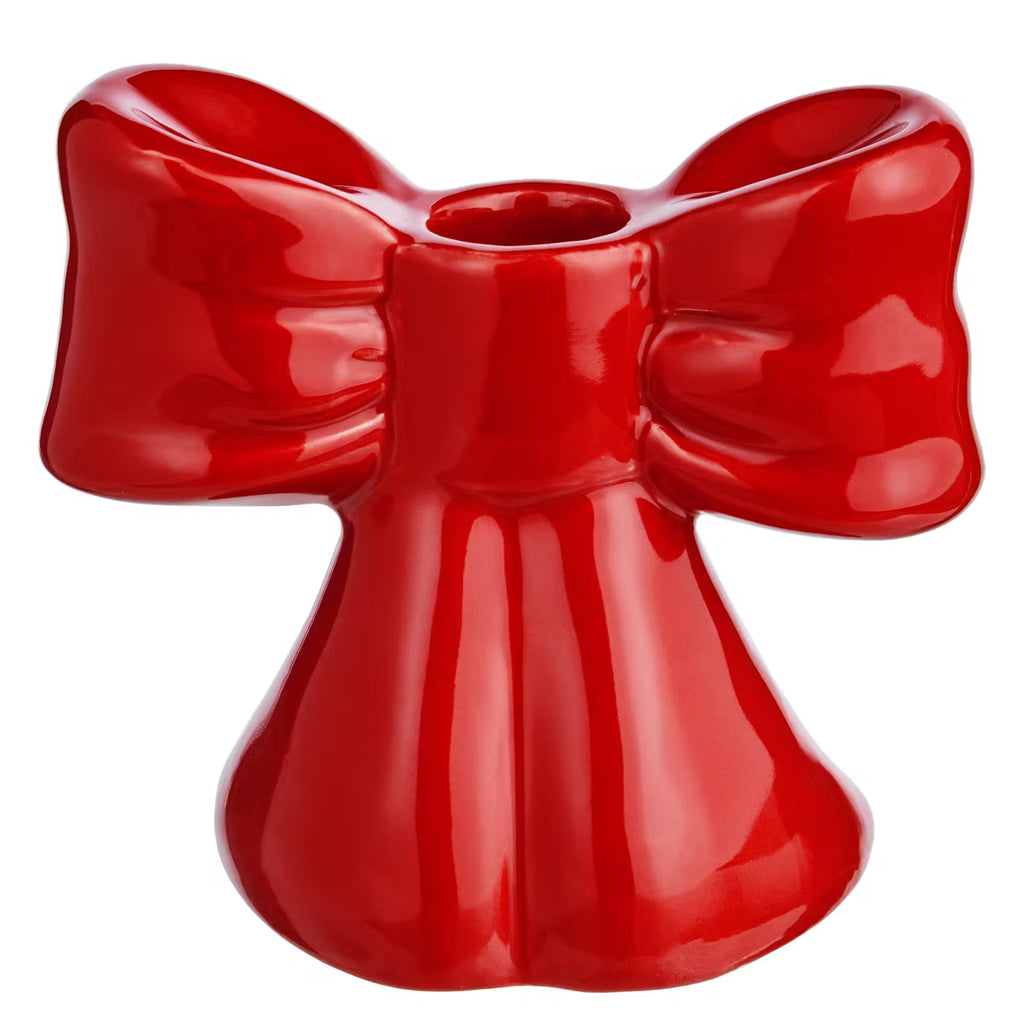 PRESENT Kerzenhalter Schleife