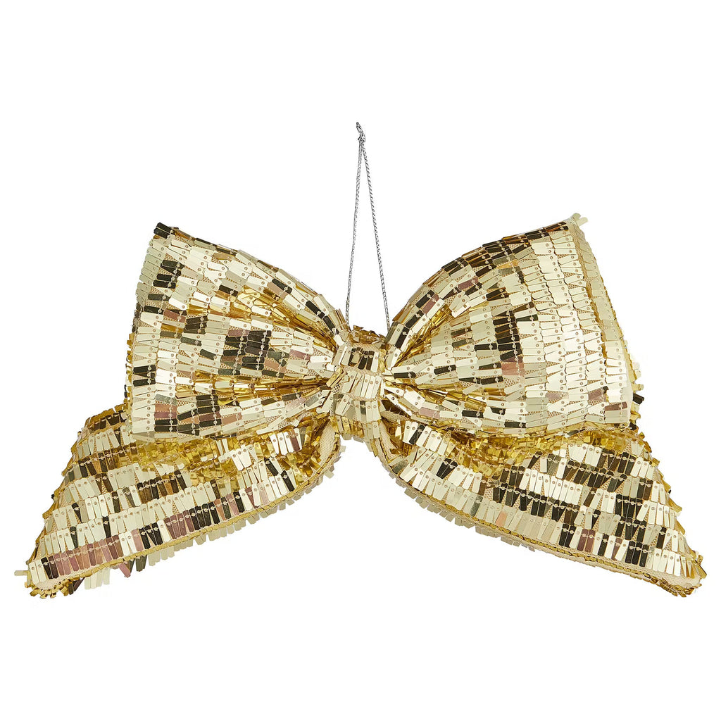 PRESENT Deko Schleife Pailetten