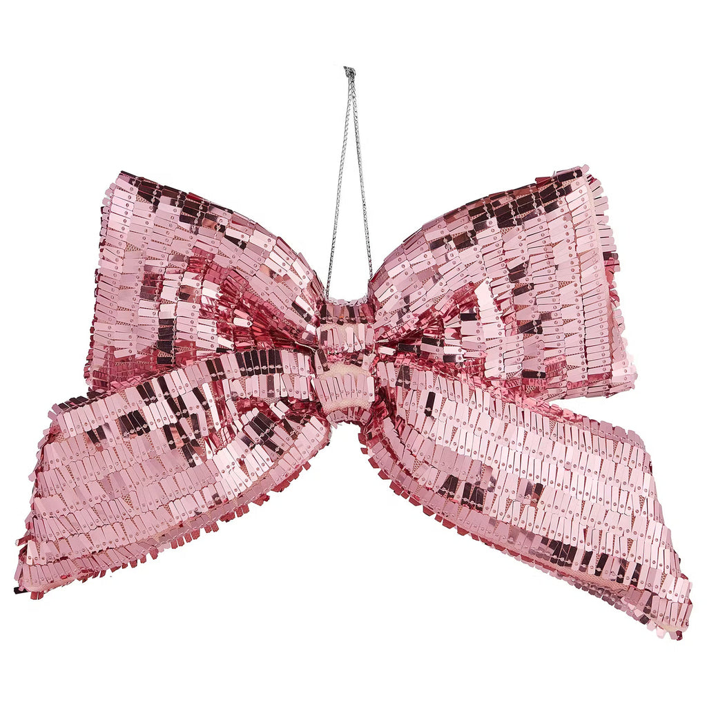 PRESENT Deko Schleife Pailetten