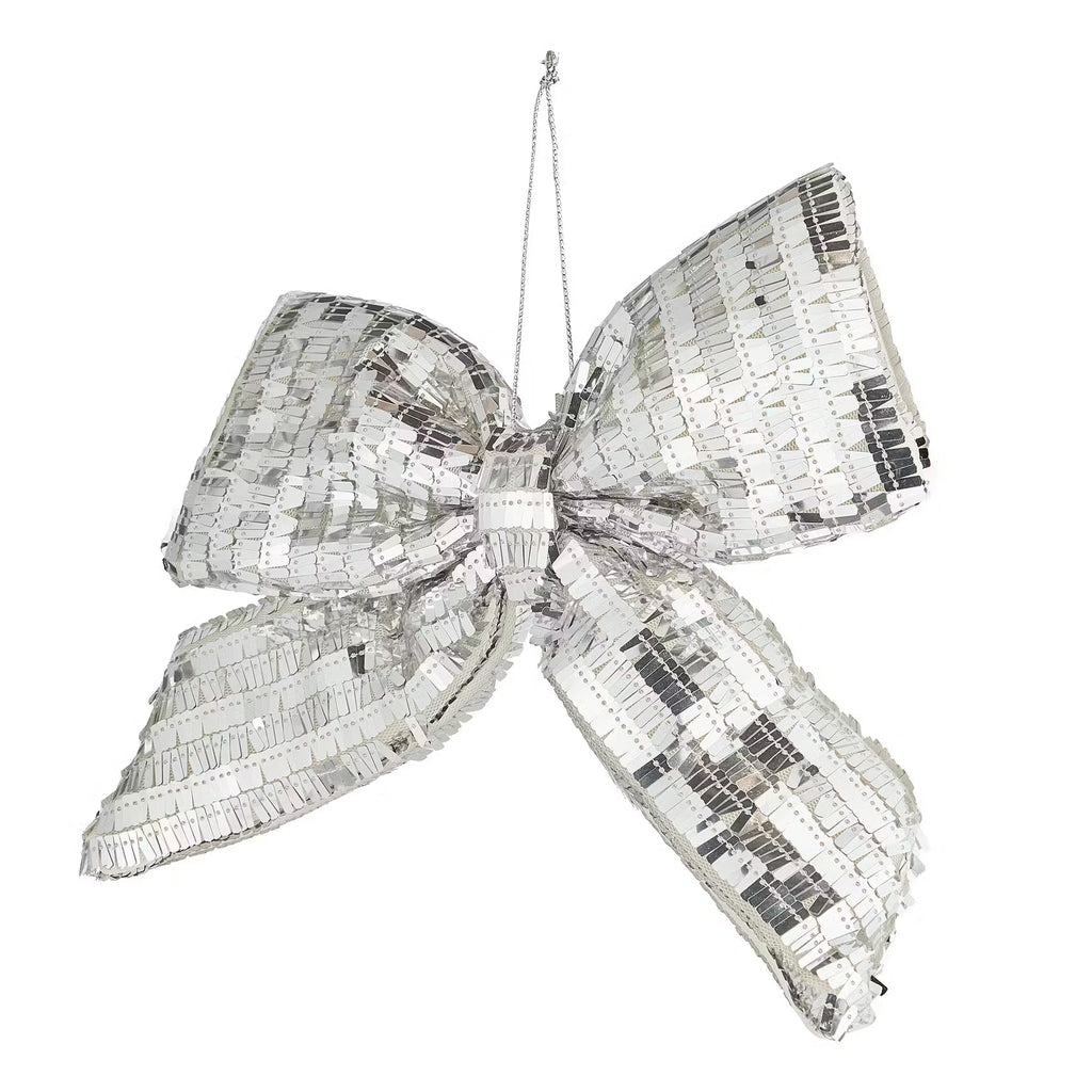 PRESENT Deko Schleife Pailetten