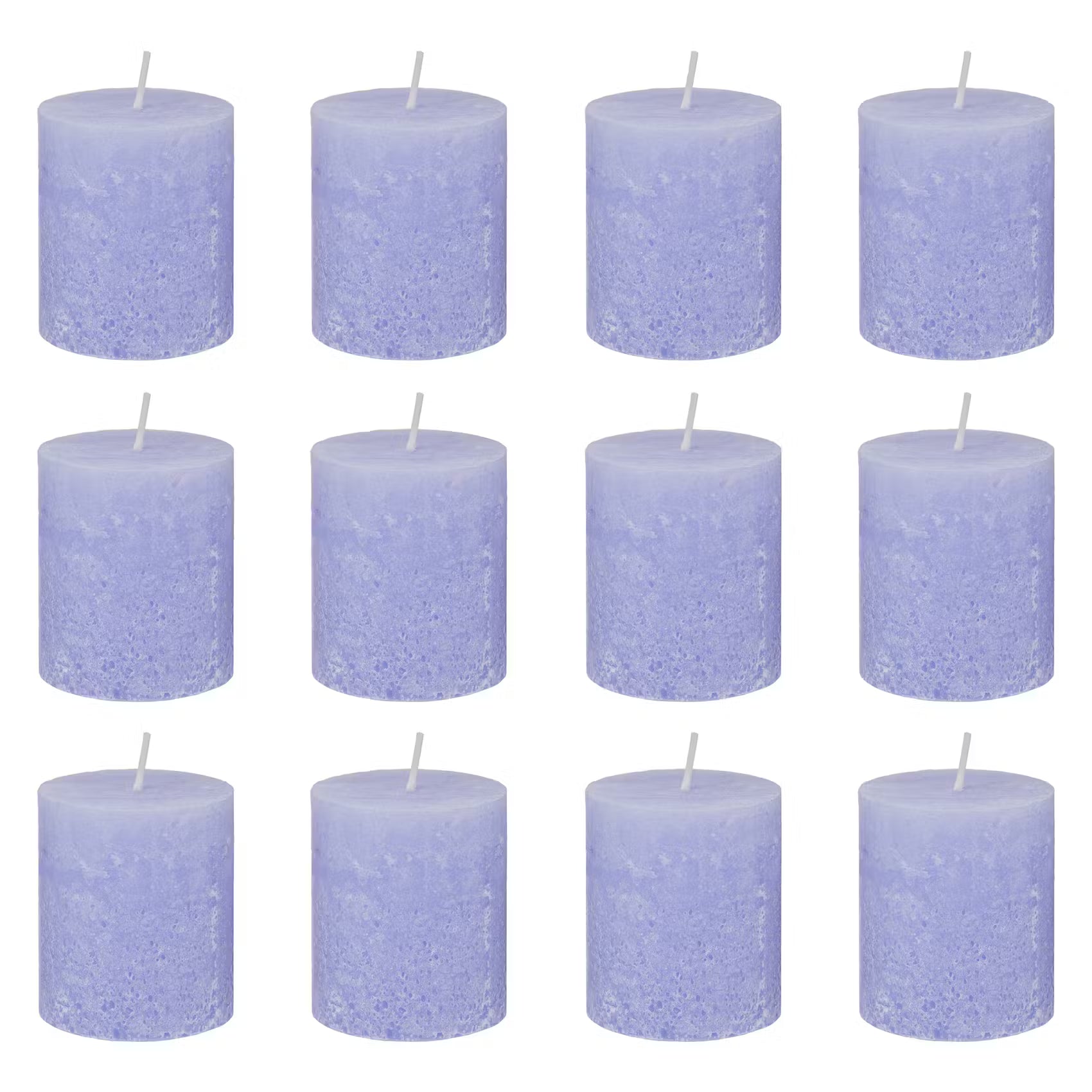 RUSTIC Stumpenkerze 12er-Set