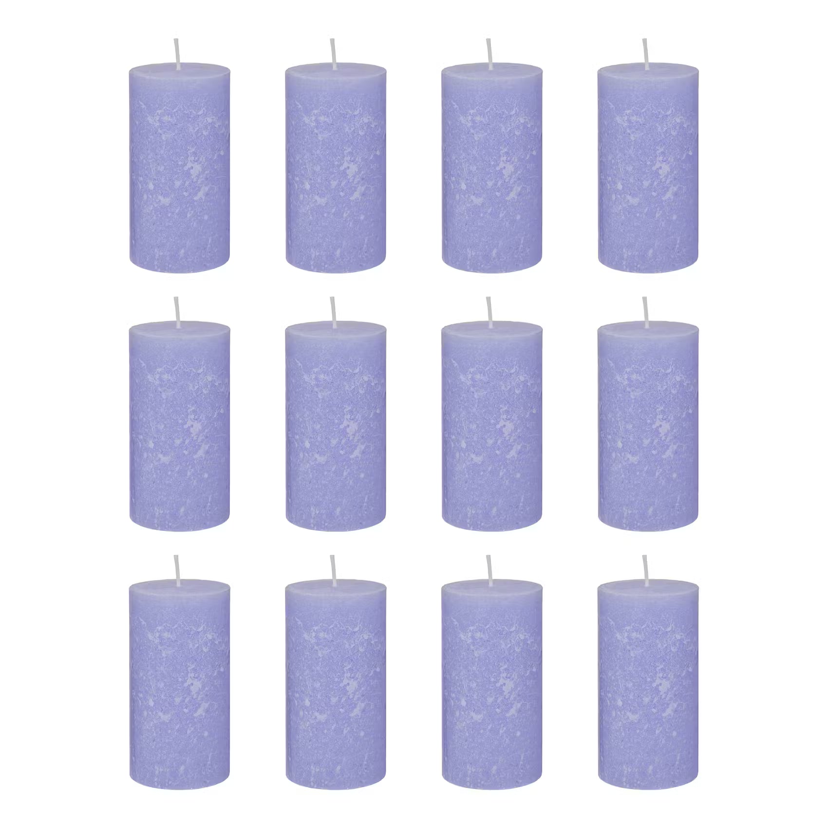 RUSTIC Stumpenkerze 12er-Set