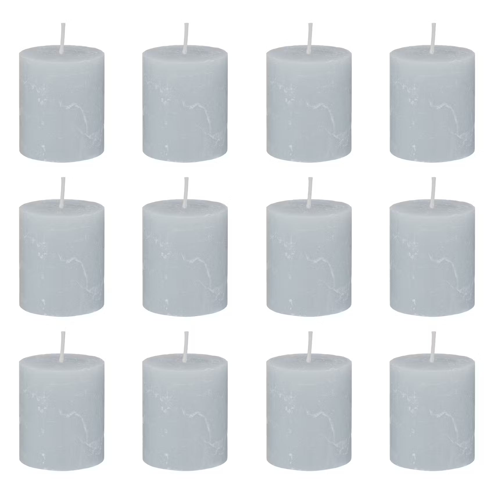 RUSTIC Stumpenkerze 12er-Set