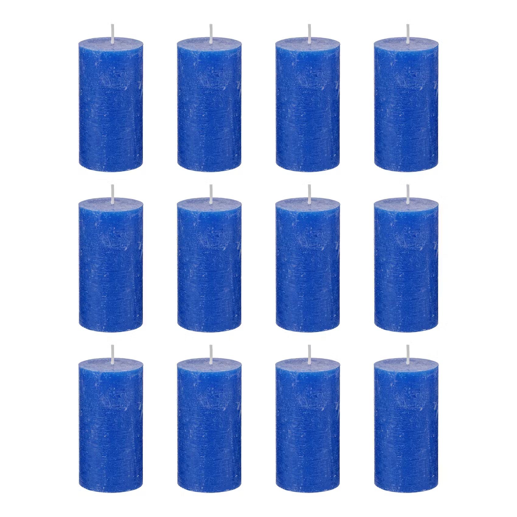 RUSTIC Stumpenkerze 12er-Set